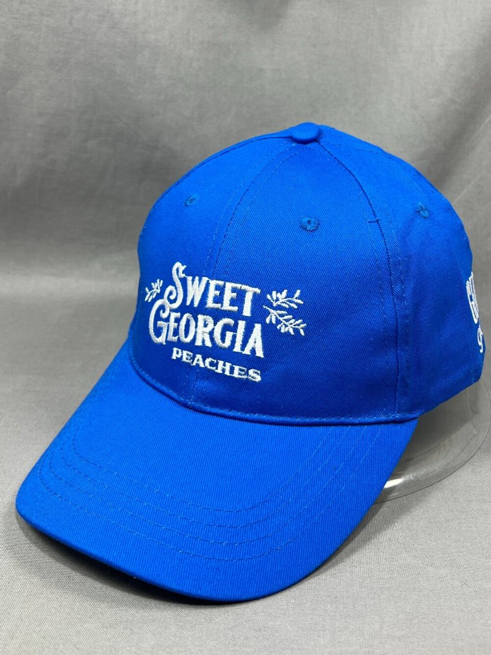 Kroger Sweet Georgia Peaches Hat Blue Strapback Workwear Adjustable Adult Cap